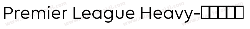 Premier League Heavy字体转换